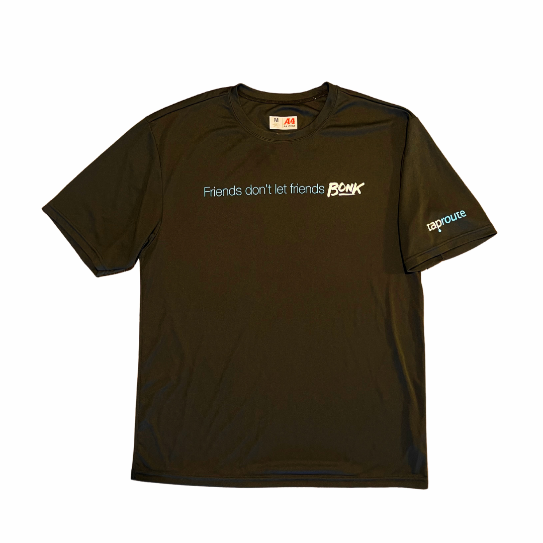 Friends don't let friends Bonk - New Balance tech shirt